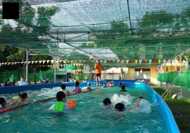 Thi công hồ bơi di động ở Bình Định